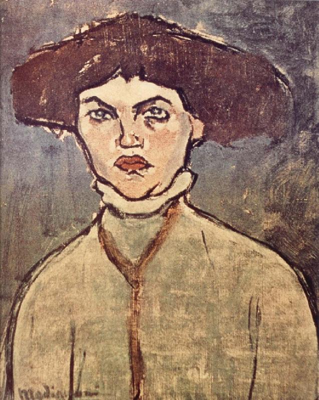 Amedeo Modigliani Head of a young woman oil painting image